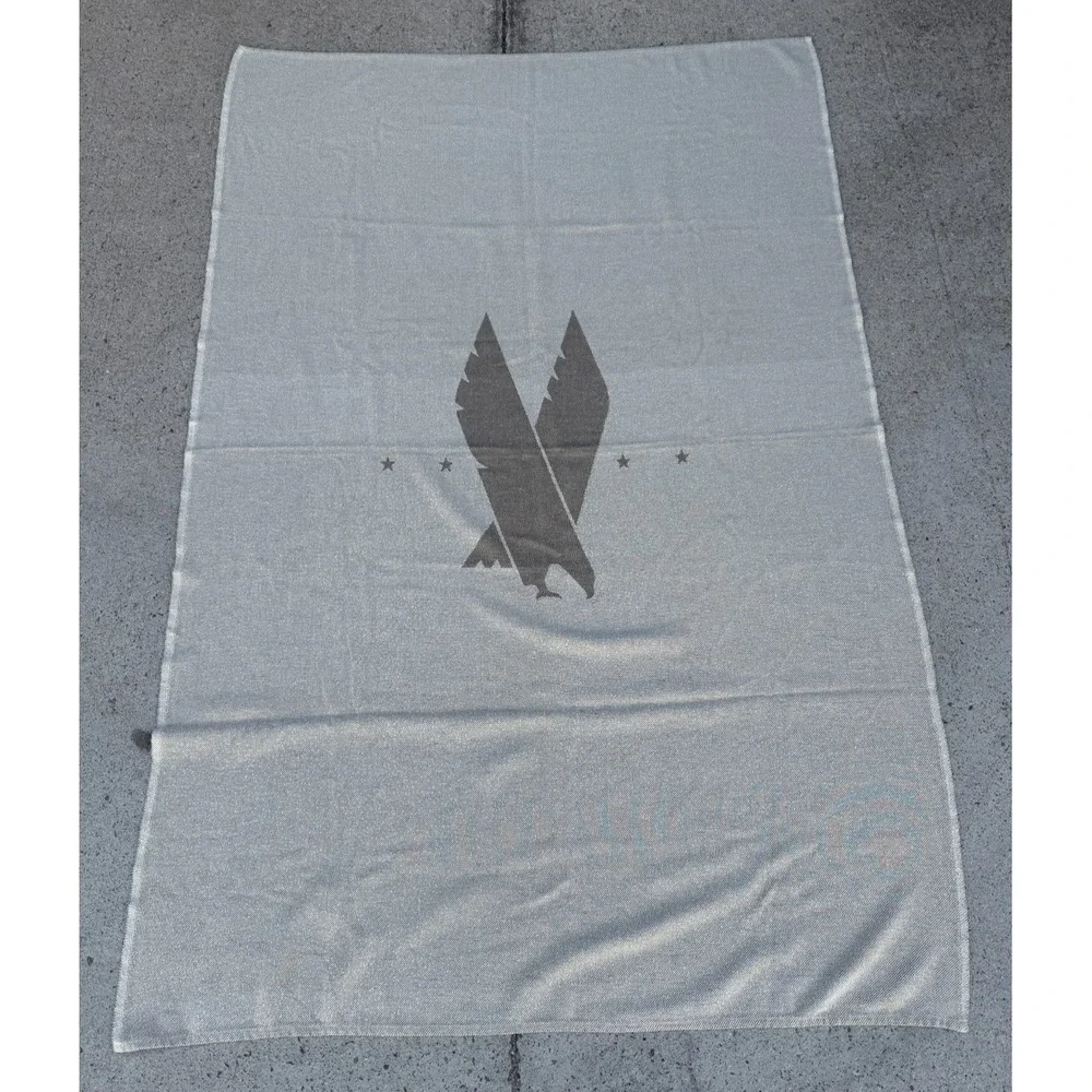 American Airlines Cabin Blanket Throw Eagle Stars John Horsfall Made‎ in England